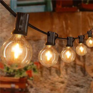 150FT Outdoor String Lights, Waterproof Connectable Shatterproof Outside Light